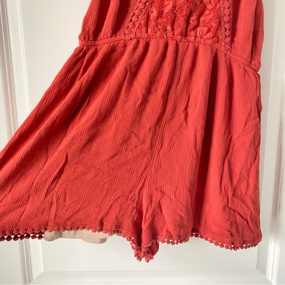 Target Rust Lace Romper - Picture 3 of 6